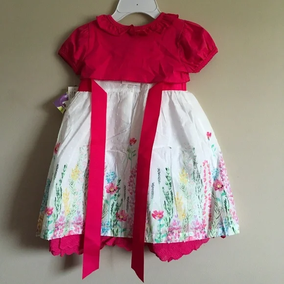 Blueberries Boulevard 2 pieces Shrug &  Dress Set Toddler Girl size 4T. - Picture 2 of 14